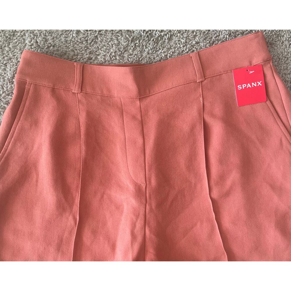 NWT SPANX Carefree Crepe Shorts, Elastic Waist, Sedona, Size Large. 6” inseam - Picture 11 of 14